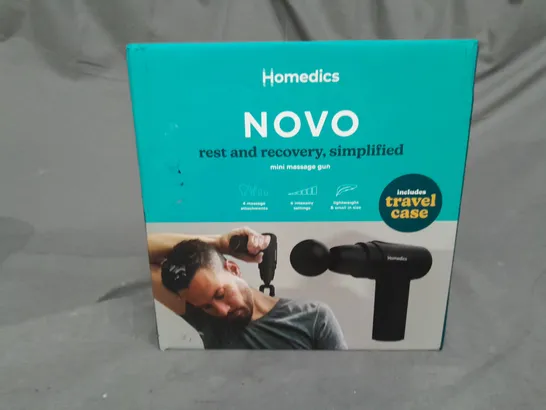 BOXED HOMEDICS NOVO EVERYDAY MINI MASSAGE GUN  RRP £59.99