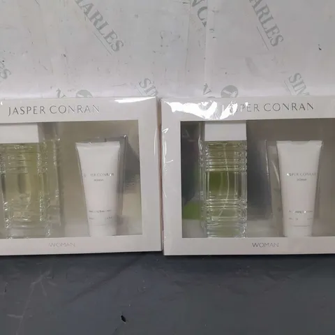 2X JASPER CONRAN WOMAN SET EDP AND MOISTURISER 