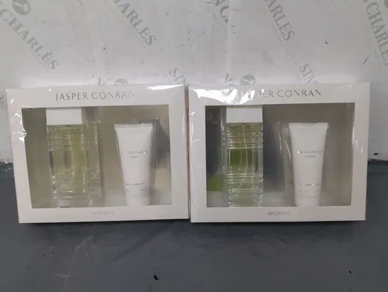 2X JASPER CONRAN WOMAN SET EDP AND MOISTURISER 