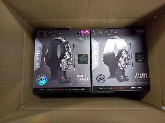 APPROXIMATELY 6 ASSORTED BOXED STEALTH GAMING HEADSETS URBAN EDITION