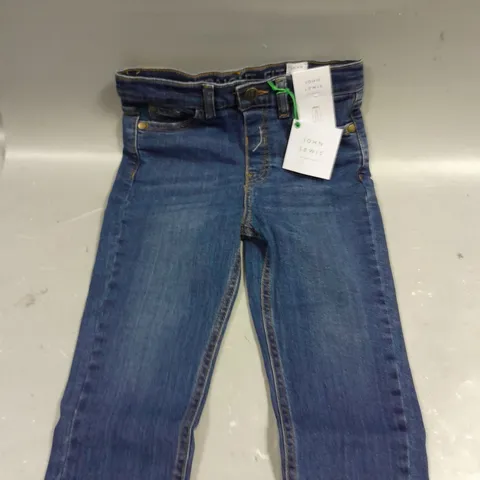 JOHN LEWIS CHILDRENS MID STRAIGHT DENIM JEANS - 5YRS 