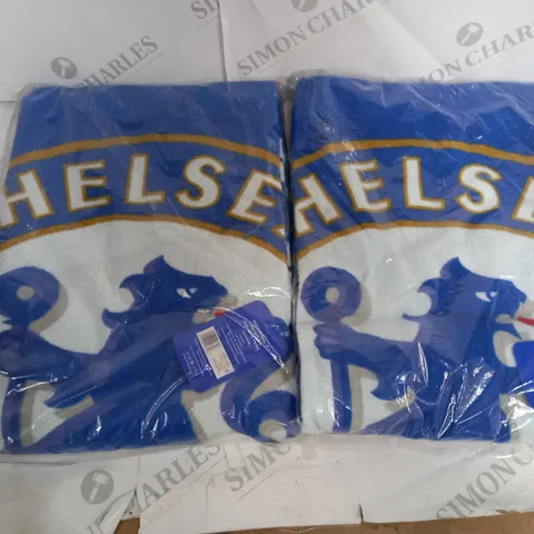 PAIR OF CHELSEA OFFICIALLY LICENSED BEACH TOWELS