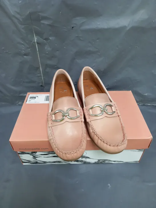 MODA IN PELLE FABIOLE LEATHER LOAFERS PINK SIZE 4