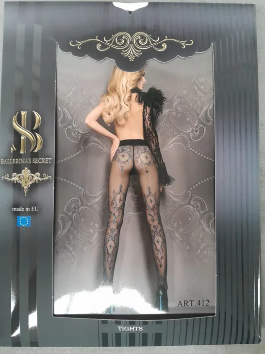 BALLERINA'S SECRET TIGHTS IN BLACK SIZE L/XL