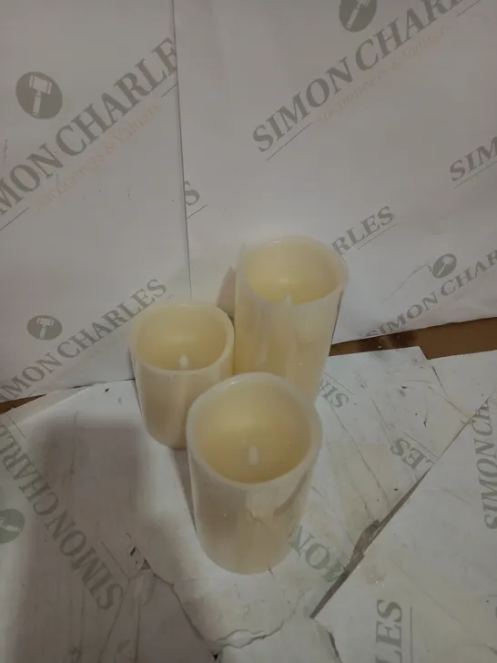 SET OF 3 LED CANDLES RRP £18