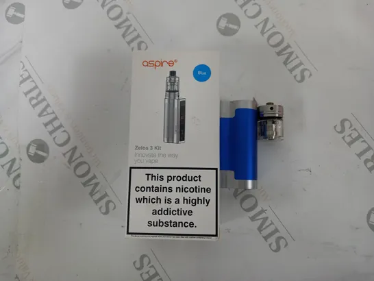 BOXED ASPIRE ZELOS 3 KIT BLUE 