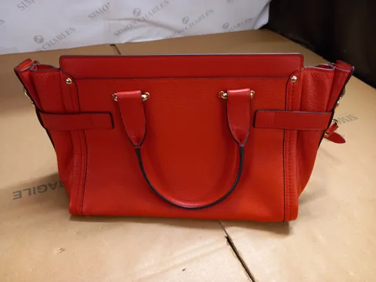 COACH RED LEATHER BAG 