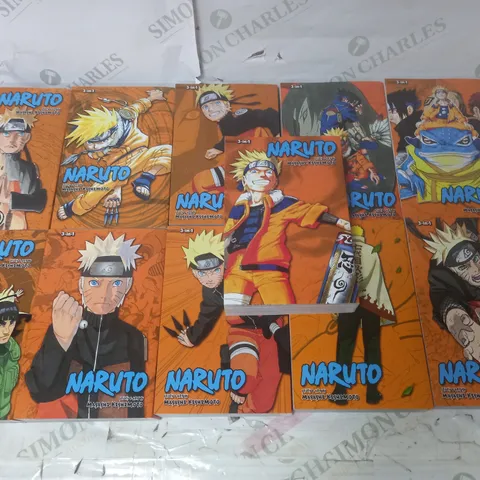 LOT OF 11 NARUTO 3IN1 GRAPHIC NOVELS