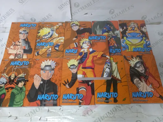 LOT OF 11 NARUTO 3IN1 GRAPHIC NOVELS