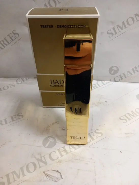 CAROLINA HERRERA BAD BOY GOLD FANTASY EAU DE PARFUM 100ML TESTER BOTTLE