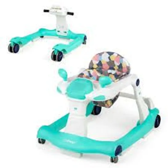 BOXED COSTWAY 2-IN-1 FOLDABLE ACTIVITY PUSH WALKER WITH ADJUSTABLE HEIGHT (1 BOX)