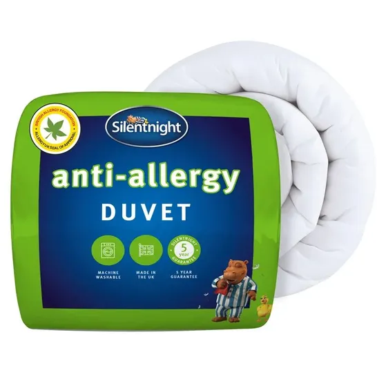 SILENTNIGHT ANTI ALLERGY 7.5 TOG SINGLE DUVET 