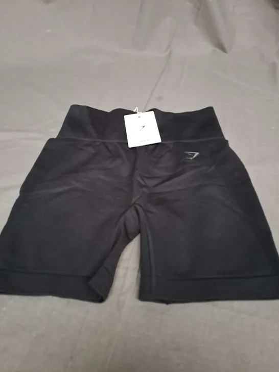 GYMSHARK FLEX SHORTS IN BLACK - SMALL