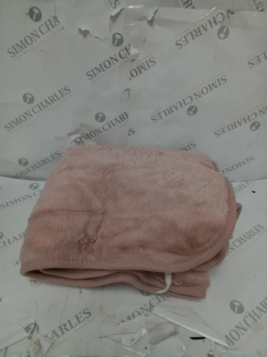 BOXED COZEE HOME VELVETSOFT HEATED THROW IN PINK