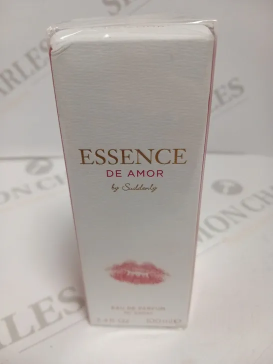 BOXED AND SEALED ESSENCE DE AMOR BY SUDDENLY EAU DE PARFUM 100ML