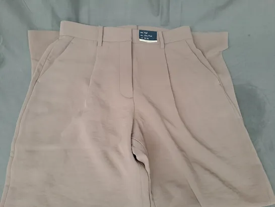 AMBERCROMBIE & FITCH HIGH RISE ULTRA WIDE TROUSERS IN LIGHT BROWN SIZE 30 LONG