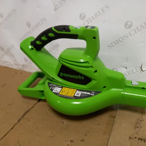 GREENWORKS LEAF BLOWER/VACUUM