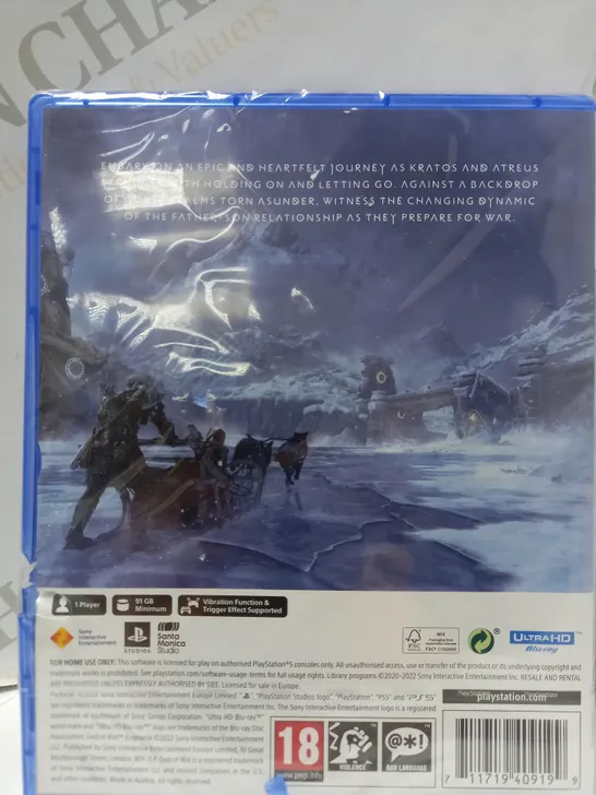 GOD OF WAR RAGNAROK PS5 RRP £69.99