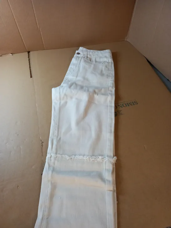 DAZY CREAM TEXTURED PANTS - M