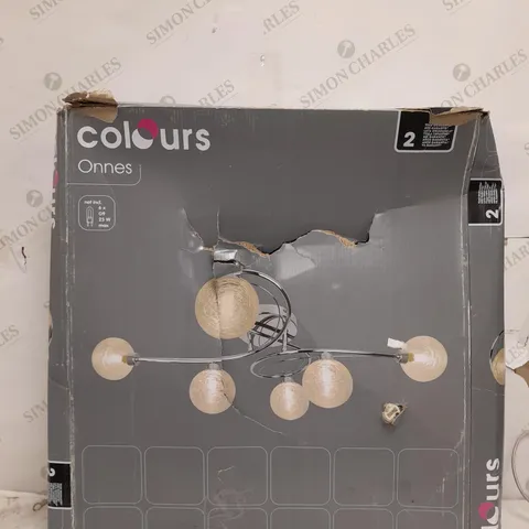 BOXED COLOURS ONNES CEILING LIGHT