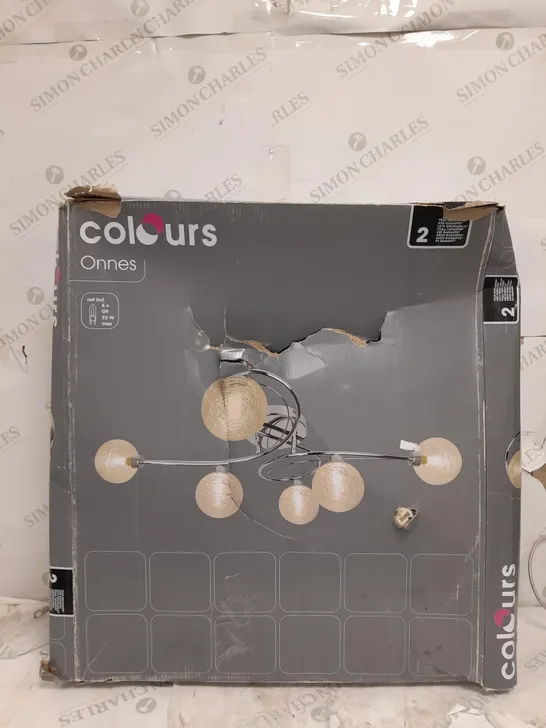 BOXED COLOURS ONNES CEILING LIGHT