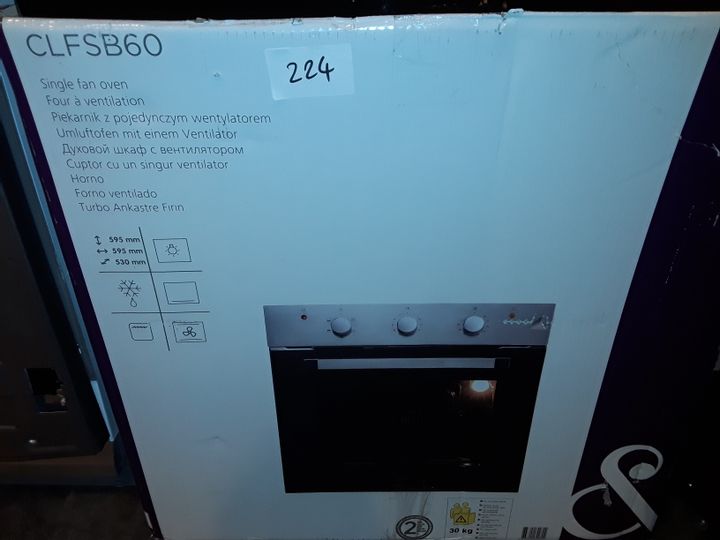 COOKE & LEWIS CLFSB60 SINGLE FAN OVEN 3192636Simon Charles Auctioneers