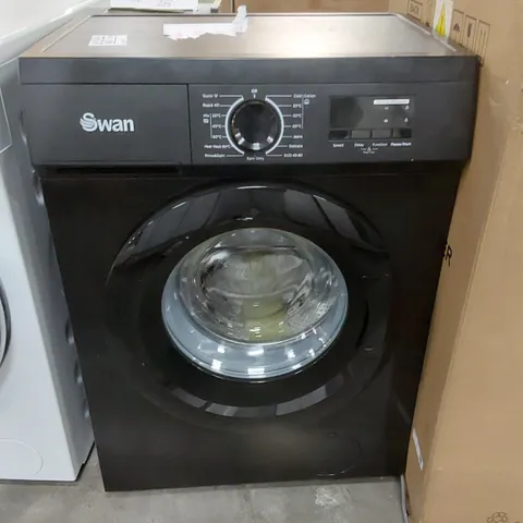 SWAN 7KG LOAD 1200 SPIN FREESTANDING WASHING MACHINE - BLACK