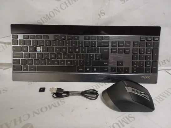 RAPOO 9900M MULTI-MODE WIRELESS KEYBOARD & MOUSE 