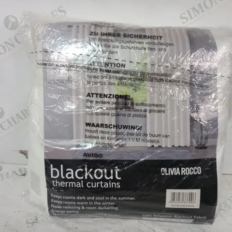 OLIVIA ROCCO BLACKOUT THERMAL CURTAINS