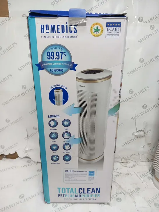 BOXED HOMEDICS TOTALCLEAN PETPLUS AT-PET02A-GB AIR PURIFIER