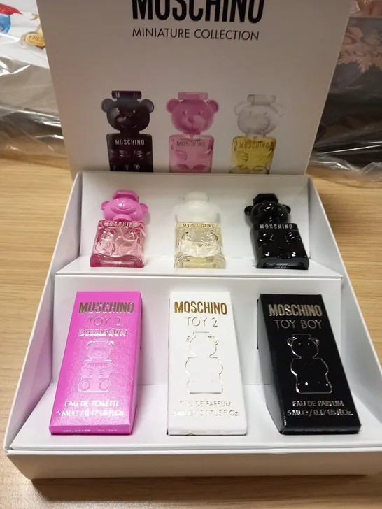 BOXED MOSCHINO MINIATURE COLLECTION 