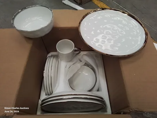 BOXED MERCER41 VARENNES HANDMADE STONEWARE DINNER SET (1 BOX)