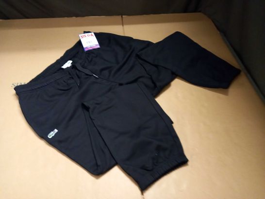 LACOSTE SPORT BASIC FLEECE JOGGERS IN BLACK - XL