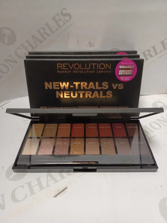 LOT OF 4 REVOLUTION NEW-TRALS VS NEUTRALS EYESHADOW PALETTES