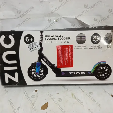 ZINC BIG WHEELED FOLDING SCOOTER FLAIR 200 