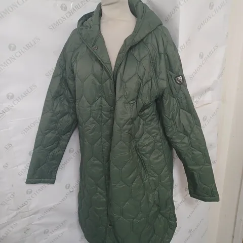 TRESPASS PHASE FEMALE CASUAL JACKET IN MOSS GREEN SIZE M