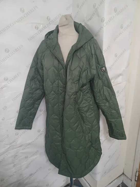 TRESPASS PHASE FEMALE CASUAL JACKET IN MOSS GREEN SIZE M