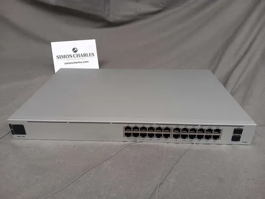 BRAND NEW BOXED UNIFI NETWORK PRO 24 POE LAYER 3, POE SWITCH WITH (24) GBE RJ45 PORTS, INCLUDING(16) 802.3AT POE+ PORTS AND (8) 802.3BT POE ++ PORTS AND (2) 10G SFP+ PORTS