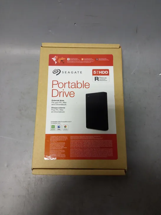 SEALED SEAGATE PORTABLE DRIVE 5TB EXTERNAL DRIVE