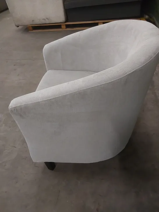 DESIGNER FABRIC UPHOLSTERED ARMCHAIR 