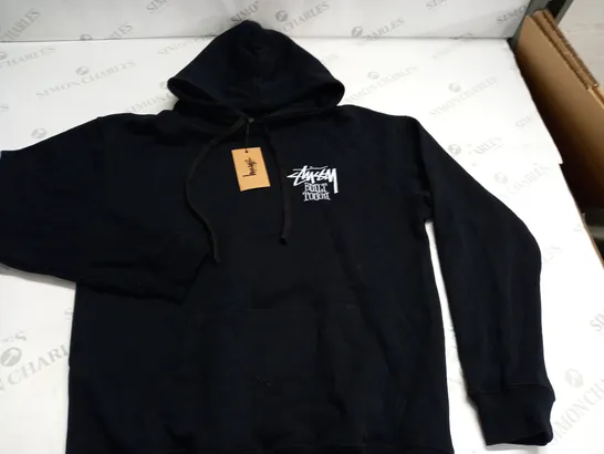 STUSSY HOODIE IN BLACK - MED