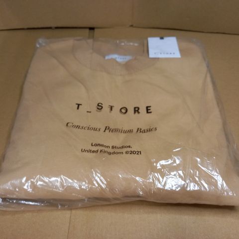 PACKAGED CARAMEL T_STORE CREW NECK SWEATER