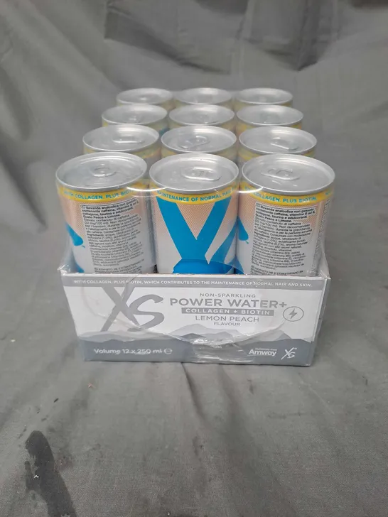 AMWAY X12 NON-SPARKLING POWER WATER IN LEMON PEACH 250ML 