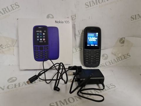 BOXED NOKIA 105 4TH EDITION MOBILE PHONE - BLACK