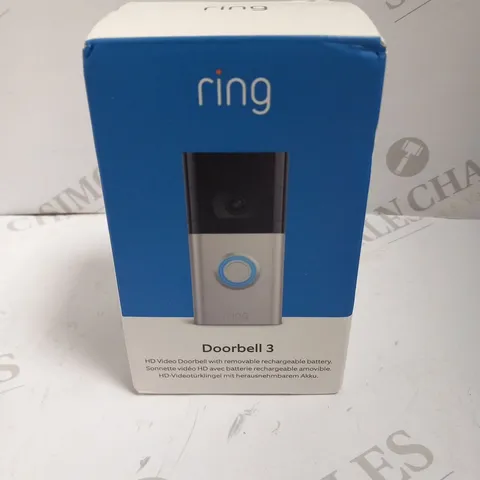 BOXCED RING DOORBELL 3 HD VIDEO DOORBELL