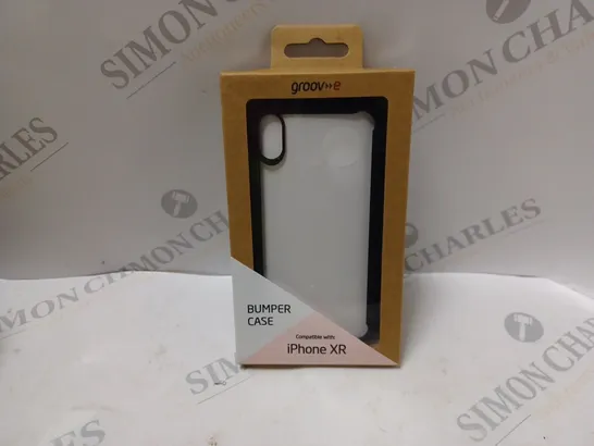 BOX OF 10 GROOV-E IPHONE XR TPU EDGE BLACK PHONE BUMPER CASES