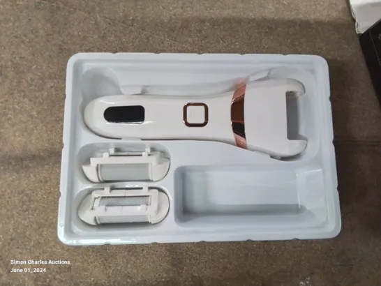 BOXED ELECTRONIC PEDICURE DEVICE