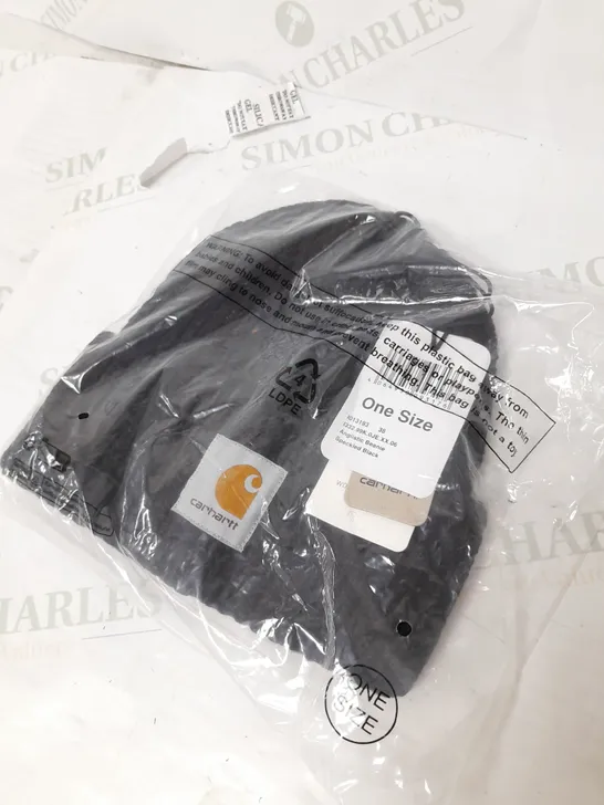 CARHARTT ANGELISTIC BEANIE IN SPECKLED BLACK ONE SIZE