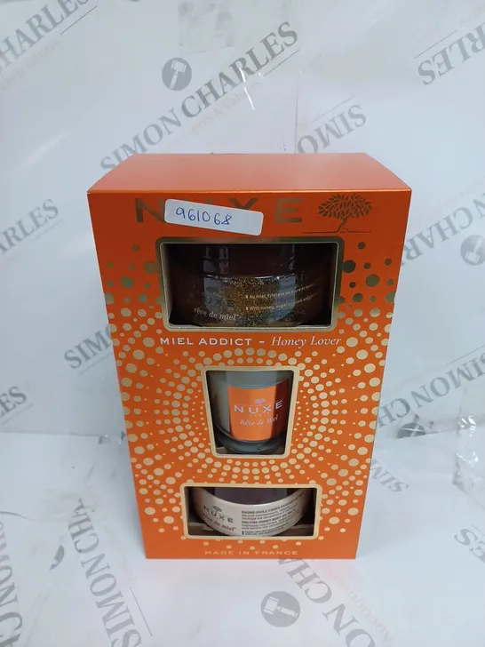 BOXED NUXE HONEY LOVER 3 PIECE GIFT SET 