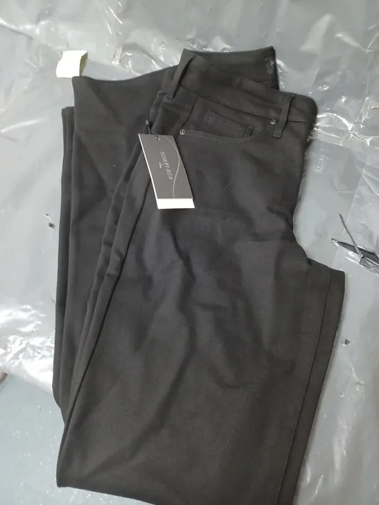 NYDJ PONTE JER MARI SCULPT-HER TROUSERS BLACK SIZE 6